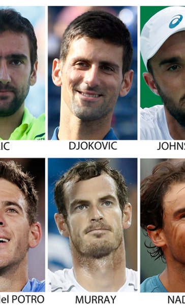 Capsules on top men's players at the 2016 US Open